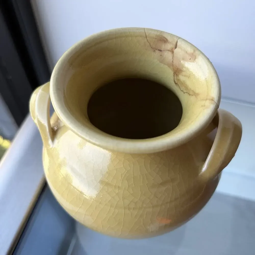 Simon Pearce Belmont Pottery Urn Vase 6.5